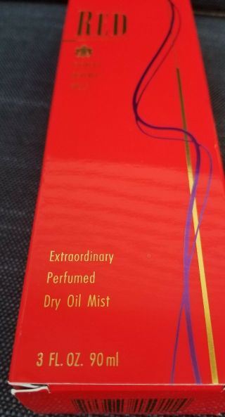 Red Giorgio Beverly Hills Extraordinary Perfumed Dry Oil Mist 3 oz Vintage 1989 6