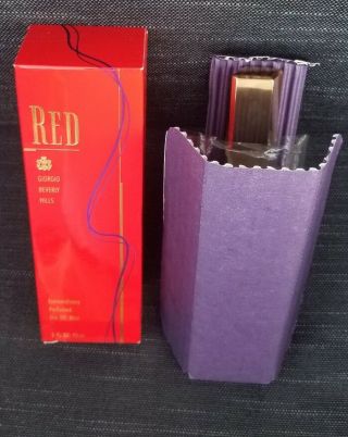 Red Giorgio Beverly Hills Extraordinary Perfumed Dry Oil Mist 3 oz Vintage 1989 7