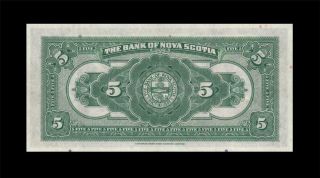 1935 BANK OF CANADA $5 NOVA SCOTIA 