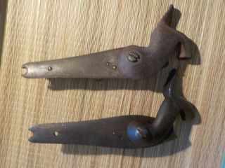 2 Brunswick Rifle,  Musket Percussion Lock Plates,  One Complete,  One Parts