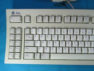 Vintage Sun MicroSystems 5c Keyboard & Compact 1 Mouse - 2