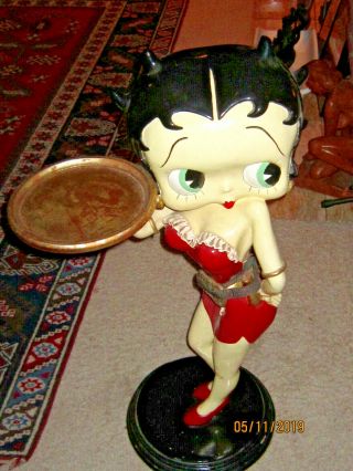 Vintage Betty Boop Waitress Figure With Serving Tray 36 ".
