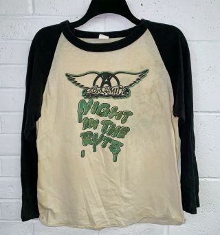 Vintage Aerosmith 1979 Night In The Ruts Concert Tour T - Shirt Medium M Rare Rock