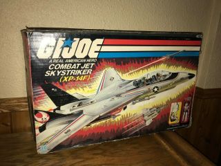 Empty Box Only To Vintage Hasbro G.  I.  Joe 1983 Skystriker Xp 14 Combat Jet