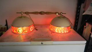 Rare Vintage 1980 By Coors Beer Pool Table Light Adolph Sign