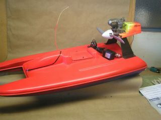 " Vintage " Flitecraft Tempest Hydroplane Air Boat,  O.  S.  40,  30 " Long,  13 " Wide,
