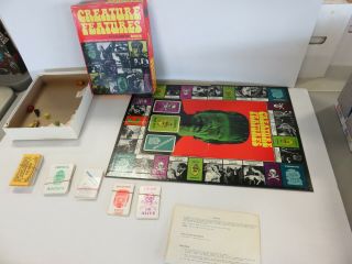 Vintage 1975 Creature Features The Game Of Horror Board Game Library Edition 810