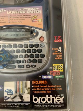Brother P - Touch PT - 1750 Label Thermal Printer NIB c.  2001 Vintage  5