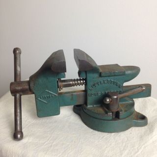 Vintage Littco Littlestown Hdwe & Fdry No 900 Swivel Base Bench Vise Anvil Usa