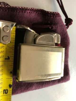 EVANS VINTAGE ART DECO Cigarette Lighter CHROME min Wear 5