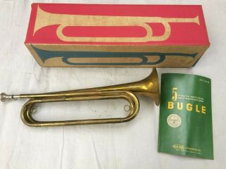 Vintage Rexcraft Official Boy Scouts Of America Bugle Scout With Box