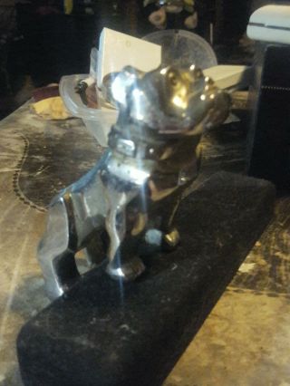 Vintage Mack Truck Hood Ornament Bulldog Patent 87931 Bull Dog Mascot