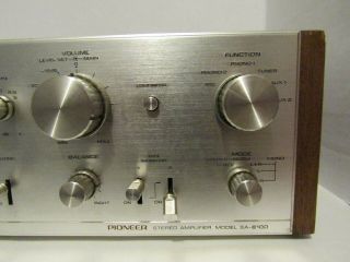 Pioneer Vintage Stereo Integrated Amplifier SA 8100 170 Watts. 6