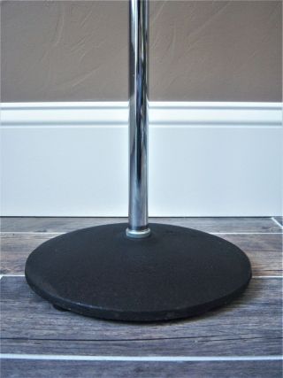 Vintage 1970 ' s MS - 12C Atlas microphone cast iron floor stand old Shure E.  V 6
