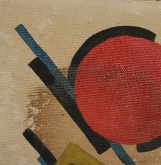 VINTAGE RUSSIAN AVANT GARDE CUBIST OIL PAINTING SIGNED RODCHENKO 3