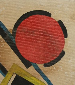 VINTAGE RUSSIAN AVANT GARDE CUBIST OIL PAINTING SIGNED RODCHENKO 4