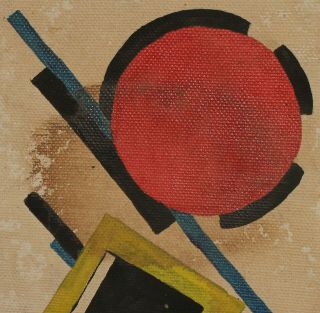 VINTAGE RUSSIAN AVANT GARDE CUBIST OIL PAINTING SIGNED RODCHENKO 5