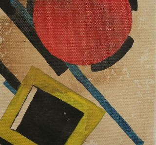 VINTAGE RUSSIAN AVANT GARDE CUBIST OIL PAINTING SIGNED RODCHENKO 6