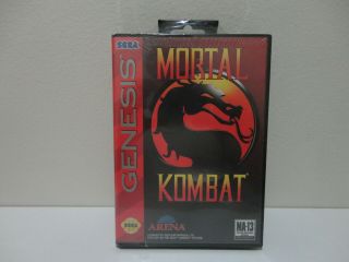 Mortal Kombat (sega Genesis) Very Rare (close - Up Pics Added)