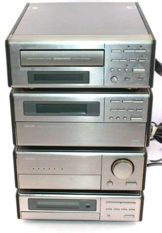 Vintage Denon Stackable Bookshelf Stereo/cassette/cd Changer/receiver Unit