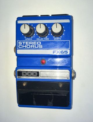 Vintage Dod Fx65 Chorus Guitar Effect Pedal Made In Usa 