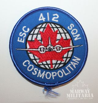 Caf Rcaf Airforce 412 Squadron Cosmopolitan Jacket Crest / Patch (17884)