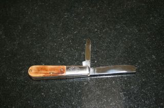 VINTAGE BARLOW BOWER GERMAN SOLIGEN 65 POCKET FOLDING KNIFE 2 Blade Unique 3