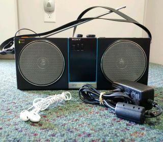 VINTAGE SONY SRF - 80W POWERED SPEAKER BOOMBOX Ghetto Blaster.  100 (WALKMAN) 2