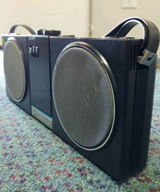 VINTAGE SONY SRF - 80W POWERED SPEAKER BOOMBOX Ghetto Blaster.  100 (WALKMAN) 4