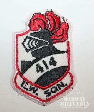 Caf Rcaf Airforce 414 Squadron (e.  W.  Sqn) Jacket Crest / Patch (17888)