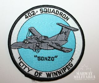 Caf Rcaf Airforce 402 (city Of Winnipeg) Squadron Jacket Crest / Patch (17862)