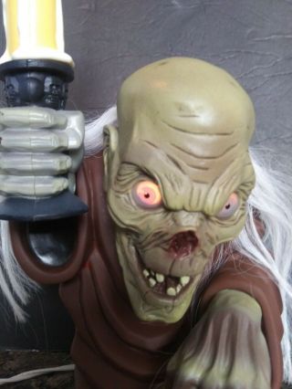 Vintage 1996 Crypt Keeper Candelabra Tales From The Crypt desk lamp w/box 2