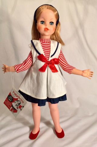 Vintage Puppetrina Doll & Hang Tag,  Eegee 1963 - Very Rare