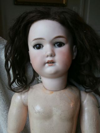 Face Antique Cm Bergmann Bisque Head Doll 23 "