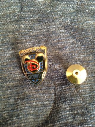 Walt Disney World Security Cast Member Uniform Pin Vintage
