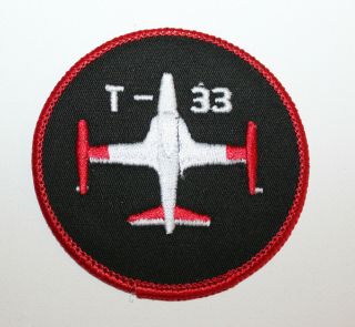 Caf Rcaf Airforce T33,  White,  Jacket Crest / Patch (17893)