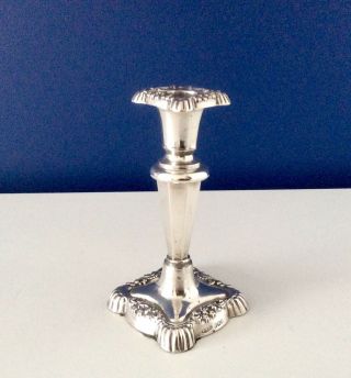 Hallmarked Sterling Silver Candlestick William Mammaath & Son Sheffield 1898