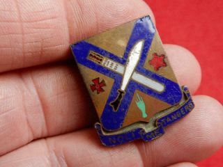 Wwii 2nd Infantry Regiment Dui Di Crest Pin Rare Hallmark