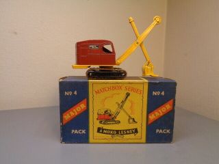 Matchbox Lesney Major Pack M4a Vintage Ruston Bucyrus Power Shovel Rare Nmib