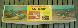 Vintage Sterling Models Rc Plane Kit Chance Vaught Corsair F4u - 1a Balsa Model