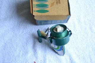 Vintage Large Penn 704 Green Spinning Reel 5