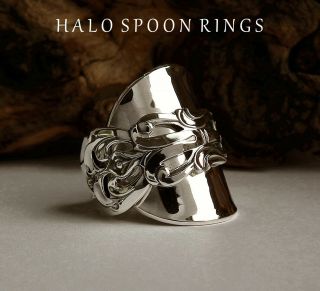 Stunning Chunky Swedish Silver Spoon Ring Ceson 1977 The Perfect Gift Idea