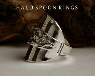 STUNNING CHUNKY SWEDISH SILVER SPOON RING CESON 1977 THE PERFECT GIFT IDEA 3