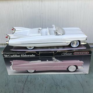 Vintage Jim Beam ‘59 White Cadillac Eldorado Conv.  - Decanter 1959