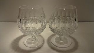 Vintage Waterford Crystal Colleen (1953 -) Set 2 Brandy Snifters 5 1/4 " 12 Oz