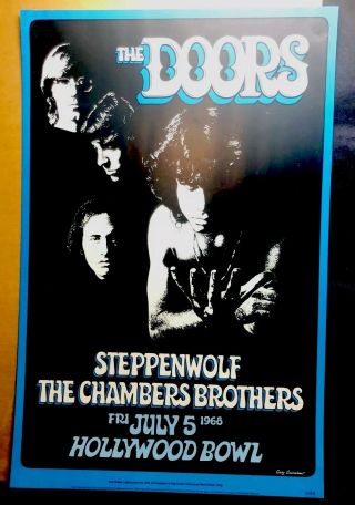 Rare Anniversary Concert Poster The DOORS Jim Morrison DOORS POSTER (VINTAGE) 5