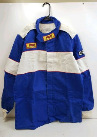 Vintage Rci Racing Gear Blue White Jacket Men 