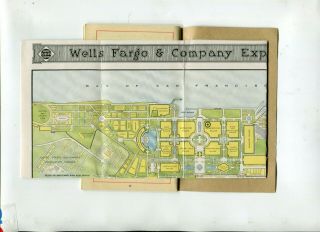 Vintage San Francisco guide PPIE Worlds Fair 1915 WELLS FARGO w map Pan Pacific 2