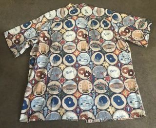 Men’s Vintage MLB Los Angeles Brooklyn Dodgers Reyn Spooner Hawaiian Shirt 3XL 4