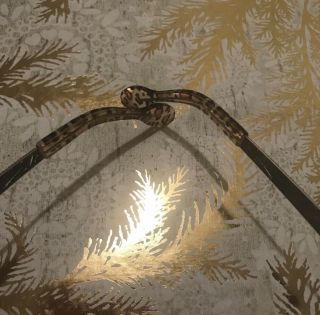 Jean Lafont “Lome” Cat Eye Sunglasses - Black And Gold Leopard - Vintage Look 4